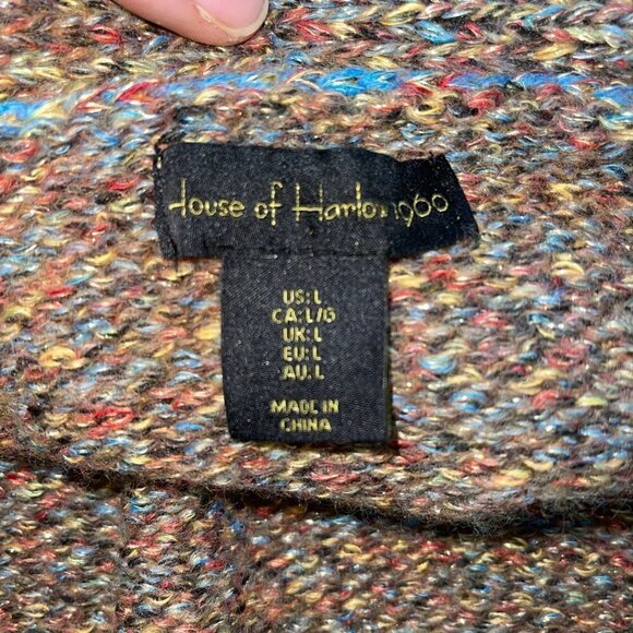 House of Harlow 1960 Womens 2 Piece Set Tank Top And Cardigan Size Large Brown - Picture 4 of 13